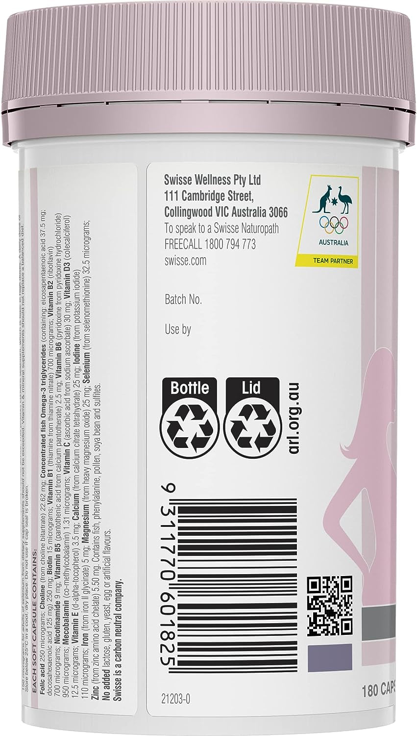 Ultinatal Pre-Conception and Pregnancy, 180 Capsules