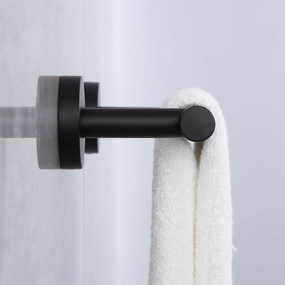 Matte Black Hand Towel Bar SUS 304 Stainless Steel 12-Inch Towel Rack Holder for Bathroom Wall Mount