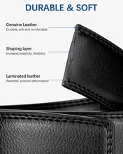 Load image into Gallery viewer, Men&#39;S Leather Ratchet Dress Belt with Automatic Sliding Buckle

