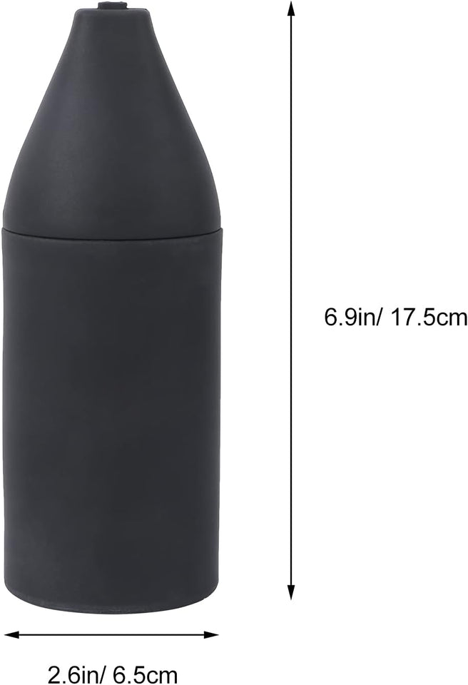 Travel Toiletries Containers Empty Silicone Bottle Squeeze Dispenser Refillable Bottle Dish Washing Detergent Hand Soap (Black) Travel Lotion Container