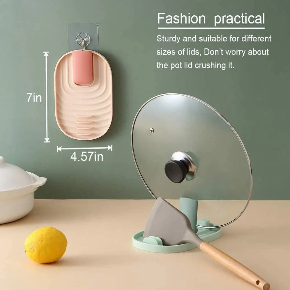 Eco Friendly Pot, Lid Spoon, Spatula Holder, Foldable Lid Rest with Drip Pad Pattan Australia