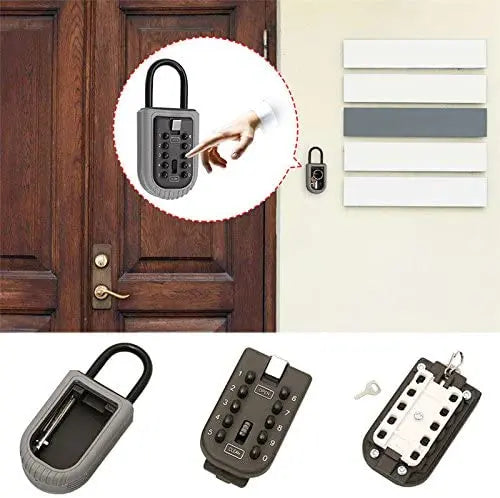 10-Digit Combination Lock Key Safe Storage Box Padlock Security Home Outdoor pattanaustralia