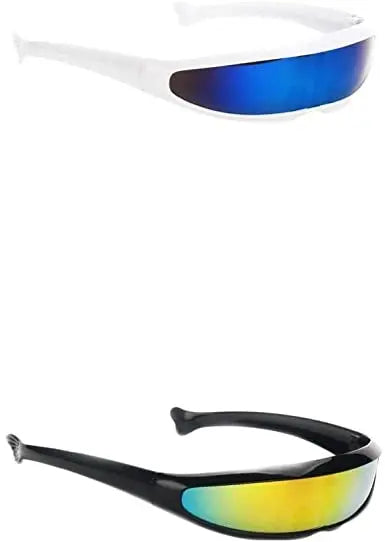Futuristic Shield Sunglasses Monoblock Cyclops Party Glasses Costume for Kids, Adults pattanaustralia