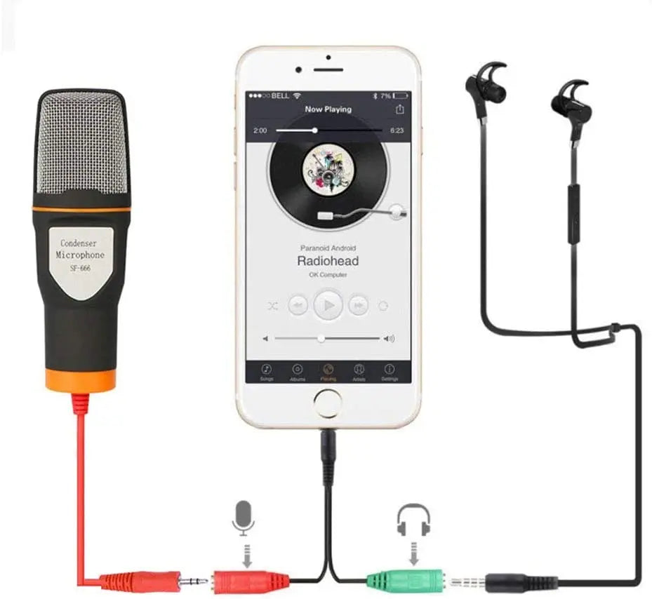 PC Microphone with Mic Stand,Professional 3.5mm Jack Recording Condenser for Video Recording, Streaming External Microphone for Lapto (Black) pattanaustralia