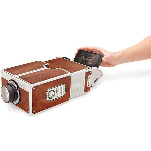 Mini Portable Cardboard Smart Phone Projector for Home Theater Projector Audio Or Video pattanaustralia
