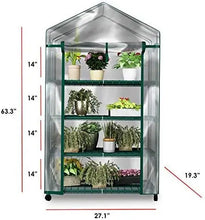 Load image into Gallery viewer, Home-Complete Mini Greenhouse-4-Tier Indoor Outdoor Sturdy Portable Shelves-Grow Plants, Seedlings, Herbs, or Flowers in Any Season-Gardening Rack pattanaustralia
