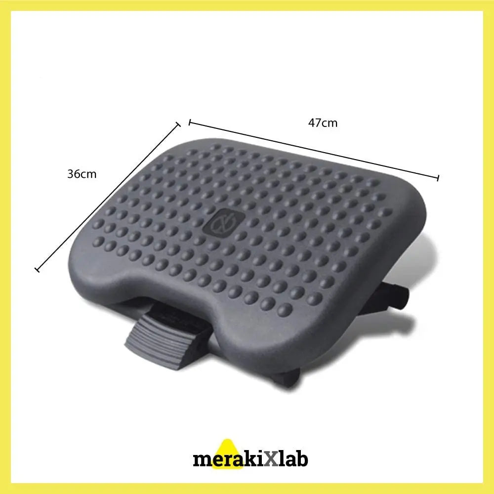 MerakiXlab Ergonomic Footrest Under Desk - Height Adjustable Pattan Australia