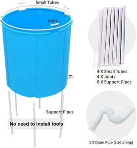 Portable Plastic Bathtub, Folding Spa Bathtub for Adults, 31 inches Freestanding Soaking Tub Non-Inflatable Ice Bath Tub, Thickened Thermal Foam to Keep Temperature Pattan Australia