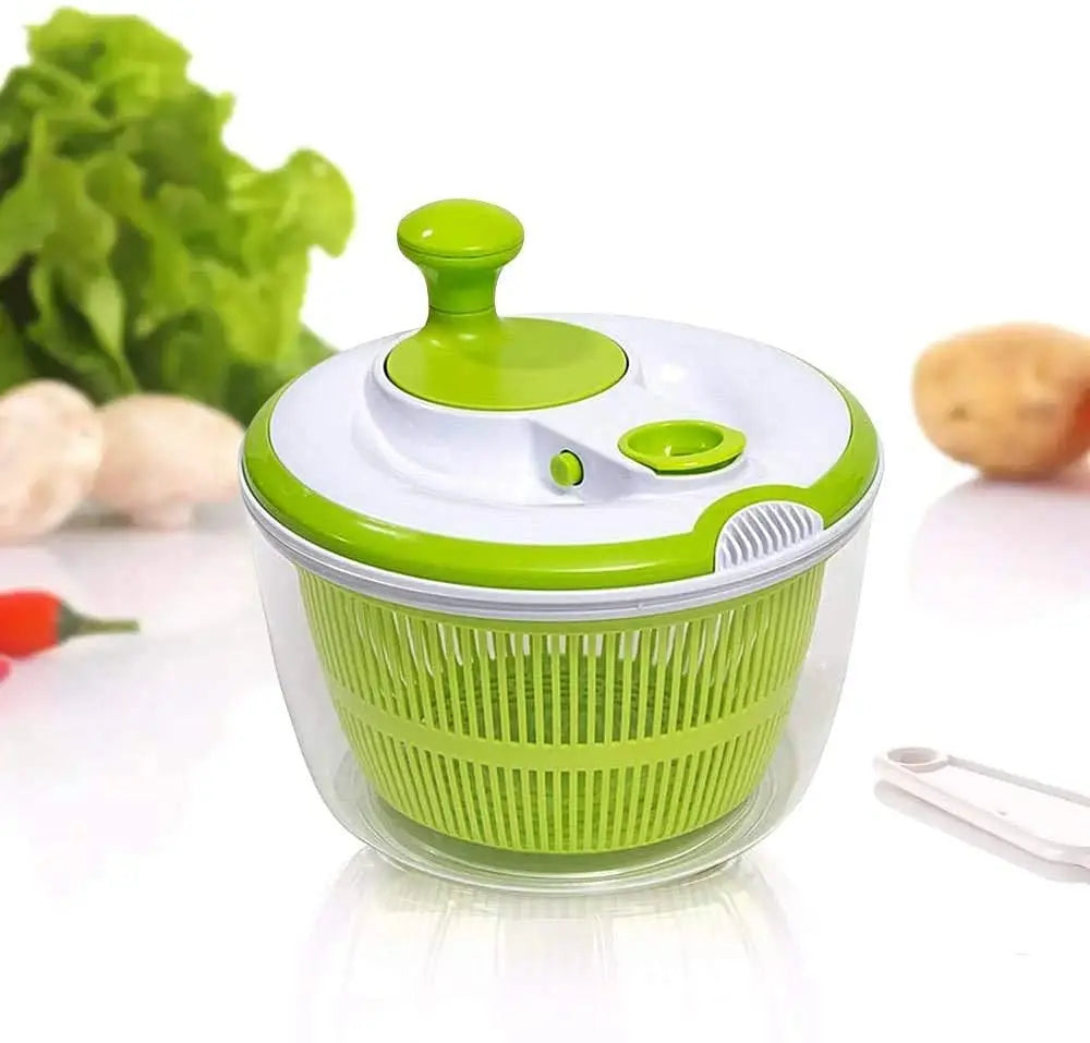 Salad Spinner Large Multifunctional 4.5 Quart Design BPA Free, Manual, Crank Handle & Locking Fruits and Vegetables Dryer Pattan Australia
