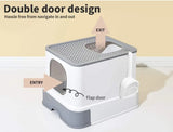 PaWz Cat Litter Box Fully Enclosed Toilet Trapping Sifting Odor Control Basin pattanaustralia
