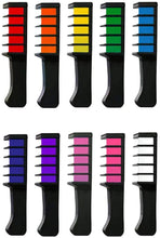 Load image into Gallery viewer, Flameer Temporary Hair Chalk Comb Non-toxic Washable Hair Dye for Kids Party and Cosplay 10Pcs
