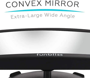 Funbliss Baby car Mirror Most Stable Backseat Mirror with Premium Matte Finish-Super Clear PMMA Material Mirror-Safe, Secure and Shatterproof,Black pattanaustralia