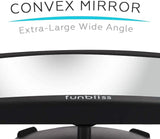 Funbliss Baby car Mirror Most Stable Backseat Mirror with Premium Matte Finish-Super Clear PMMA Material Mirror-Safe, Secure and Shatterproof,Black pattanaustralia