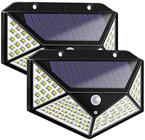 100 LED Solar Light Outdoor PIR Motion Sensor 3 Modes  Wall Lamp Four-Sided Waterproof, Garden Yard, Patio Yard pattanaustralia