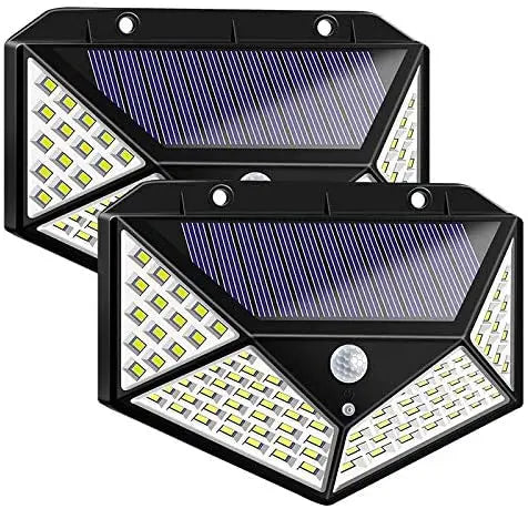 100 LED Solar Light Outdoor PIR Motion Sensor 3 Modes  Wall Lamp Four-Sided Waterproof, Garden Yard, Patio Yard pattanaustralia