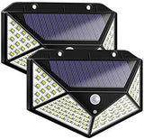 100 LED Solar Light Outdoor PIR Motion Sensor 3 Modes  Wall Lamp Four-Sided Waterproof, Garden Yard, Patio Yard pattanaustralia
