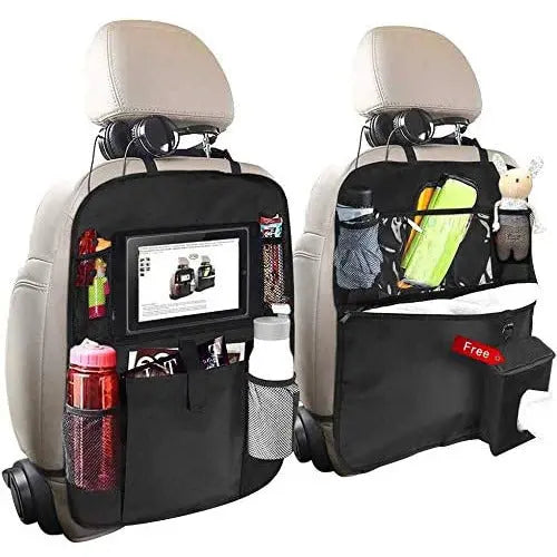 Car Back Seat Organizer, 2 Pack of Oxford Waterproof Car Seat Protector with Tablet Holder, Multi-Pocket Car Storage Bag for Kids and Toddlers pattanaustralia