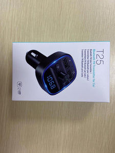 FM Transmitter, Bluetooth FM Transmitter Wireless Radio Adapter Car Kit with Dual USB Charging Car Charger MP3 Player Support TF Card & USB Disk