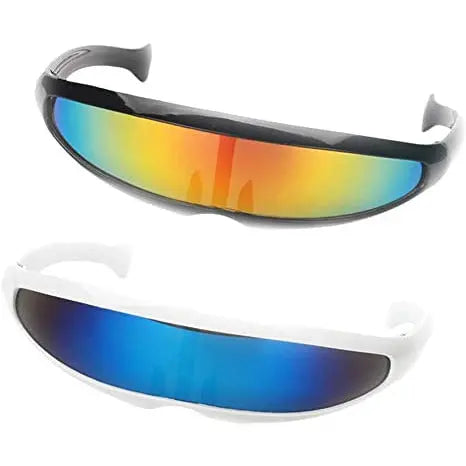Futuristic Shield Sunglasses Monoblock Cyclops Party Glasses Costume for Kids, Adults pattanaustralia