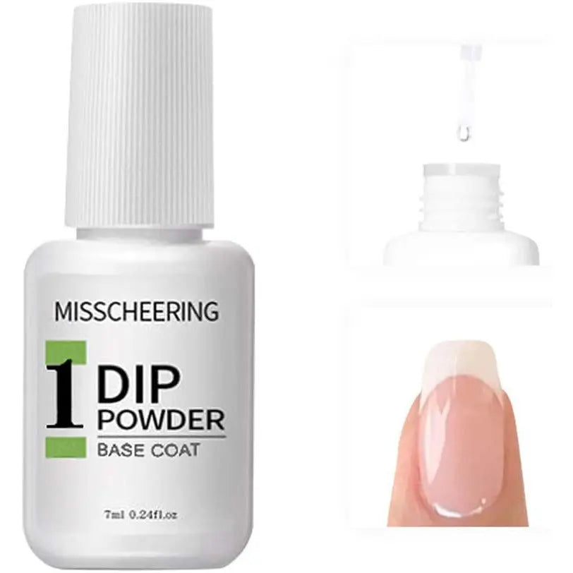 Adaskala 3-in-1 Dip Powder Nail Liquid Set Glue Kit Including Base Coat, Top Coat, Activator Nail Tools pattanaustralia