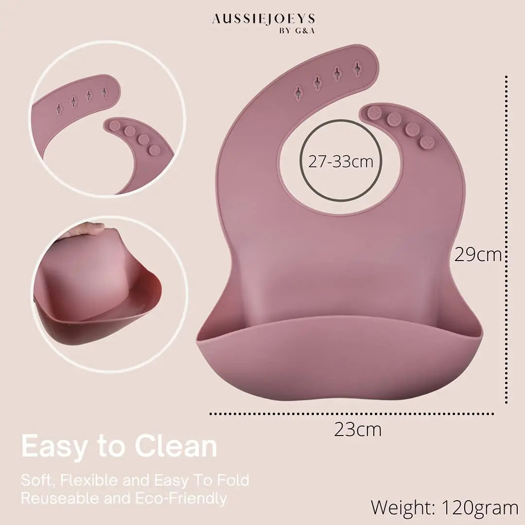 5PC Baby Feeding Set Silicone Divided Suction Plate, Spoon and Fork Cultery Pattan Australia