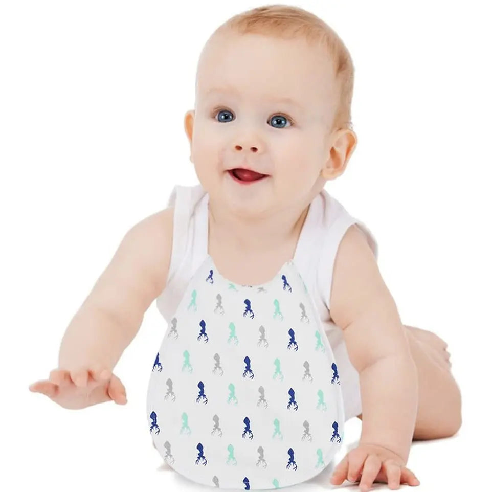 4 Pack Baby Burp Cloths Feeding, Nursing Towel Accessory, 3 Layers Absorbent Pattan Australia