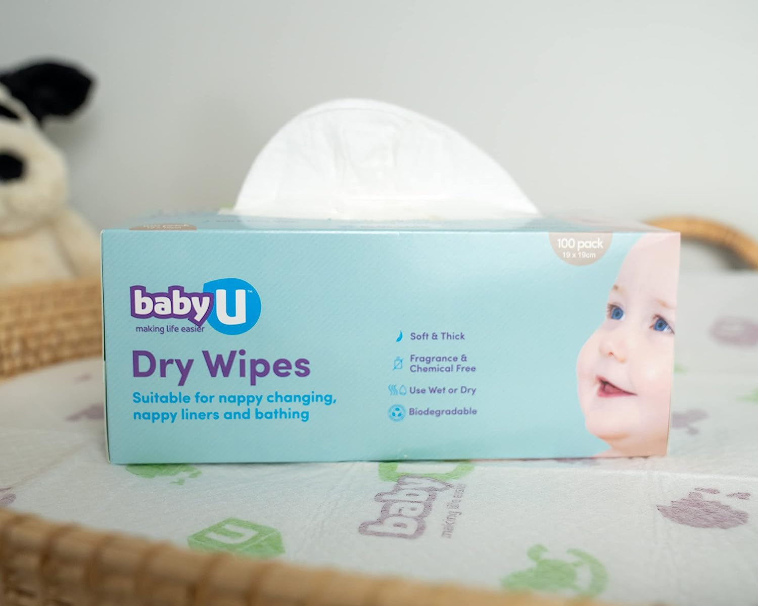 Babyu Dry Wipes 600Pk, 6 X 100Pk