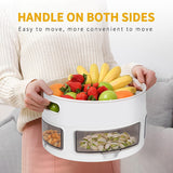 Lazy Susan Organizer, 9.4 Inch Turntable Cabinet Organizer Rotating Spice Rack Kitchen Storage Cosmetic Makeup Organizers for Cabinet Kitchen Pantry Refrigerator Countertop Organization-White