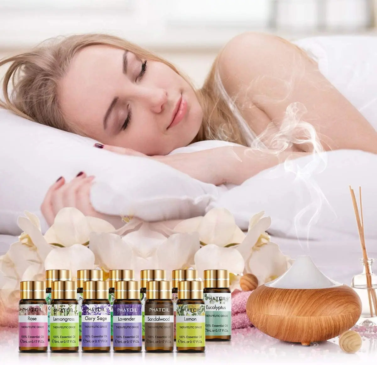 Essential Oils - TOP 15 100% Pure Premium Quality Essential Oils Gift Set - 15 Pack/5Ml for Diffuser Massage Aromatherapy Perfect Gifts