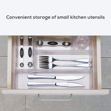 Load image into Gallery viewer, 14 PCS Clear Plastic Drawer Organizer Tray for Makeup, Kitchen Utensils, Jewelries and Gadgets
