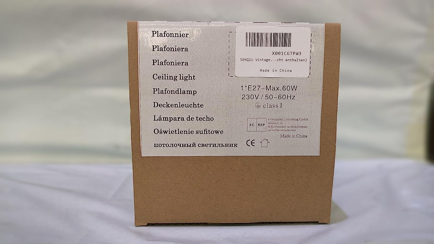 Vintage Hallway Ceiling Light E27 Edison Industrial Ceiling Light Max 40W Black Metal Semi Flush Mount Ceiling Light for Hallway Kitchen Hotel Restaurant Bar (Bulb No Included)