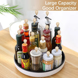 Lazy Susan Turnable 30Cm / 11.8In Large Lazy Susan Organiser for Pantry Storage Rustproof Black 360° Spice Rack for Kitchen Countertop