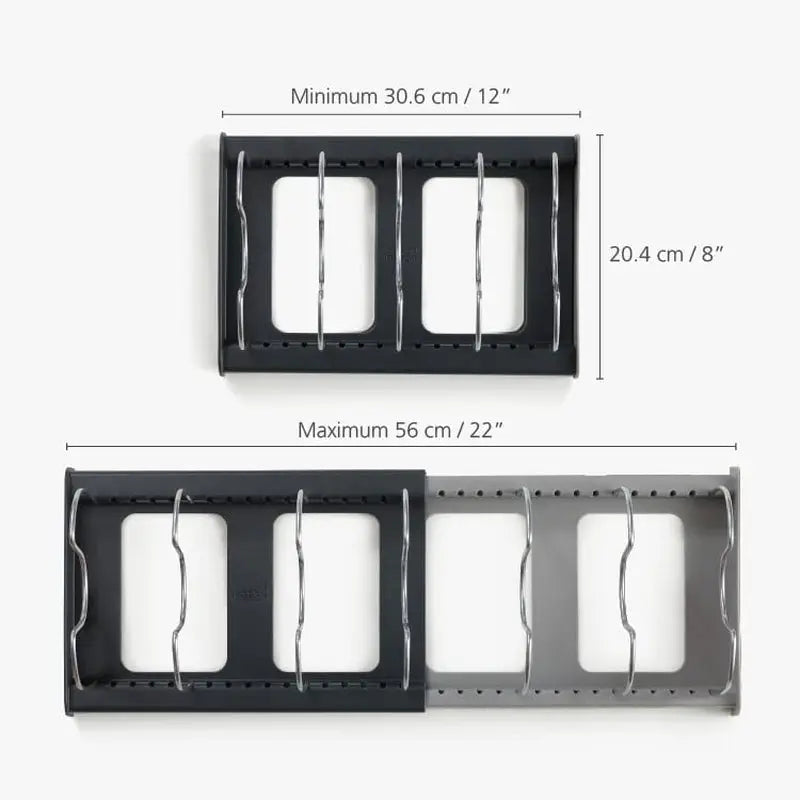 Drawerstore Expanding Cookware Organiser - Grey
