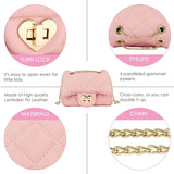 Kids Glitter Purse for Little Girls Toddler Crossbody Bags, Lambskin Pink, Medium