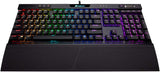 K70 RGB MK.2 RAPIDFIRE Low Profile - Backlit RGB LED - USB Passthrough & Media Controls - Fastest & Linear Low Profile - Cherry MX Speed