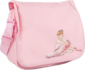 Dance Girl'S Adjustable Strap Ballerina Shoulder Bag, Light Pink