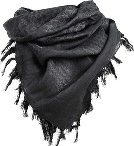Military Shemagh Tactical Desert Scarf / 100% Cotton Keffiyeh Scarf Wrap for Men and Women