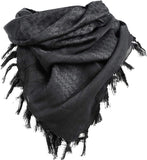 Military Shemagh Tactical Desert Scarf / 100% Cotton Keffiyeh Scarf Wrap for Men and Women