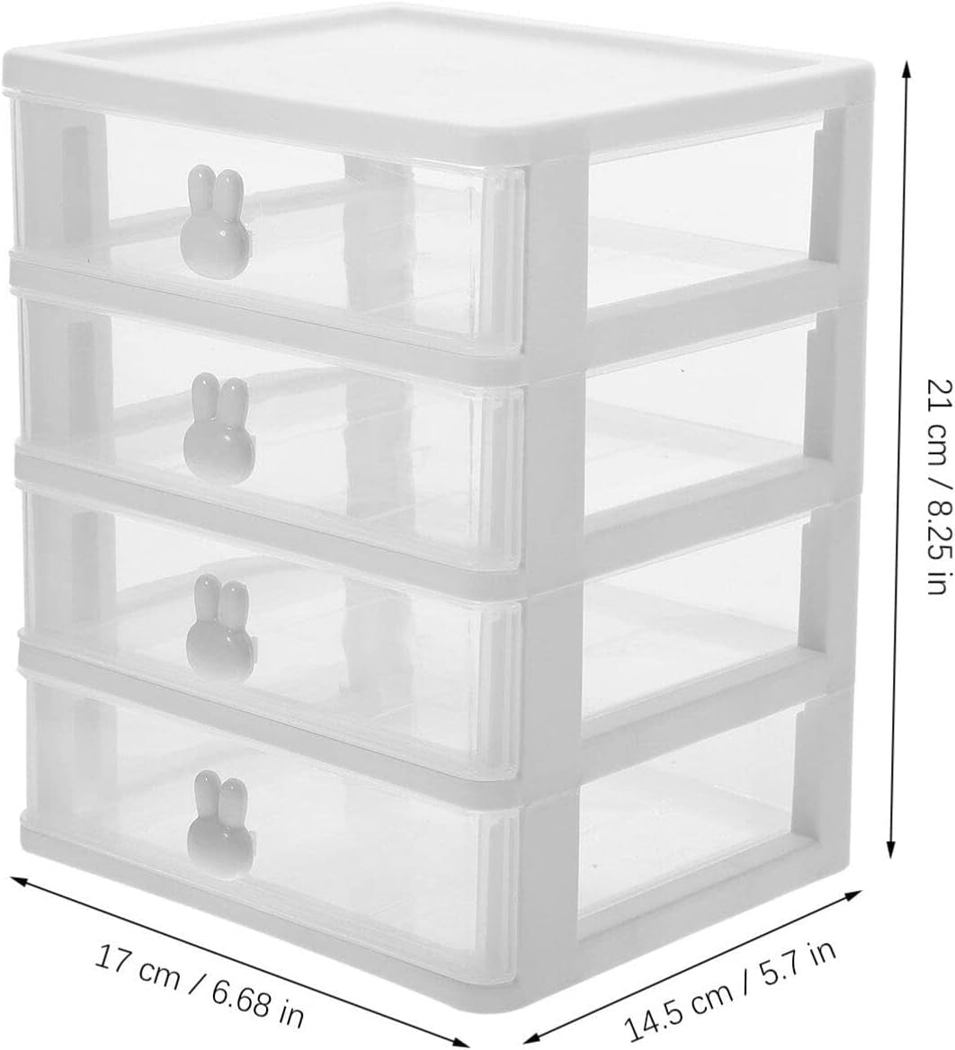 Desk Organizer with Drawer Desktop Storage Drawer Multi Layer Cosmetic Storage Cases Stationery Holder