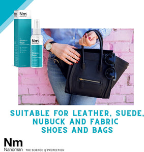 Shoe Protector Spray. Waterproof. Stain and Water Repellent for Shoes, Sneakers,Trainers, Sports Shoes, Bags, Purses Incl Fabric, Suede & Leather. Premium Nanotech Formula