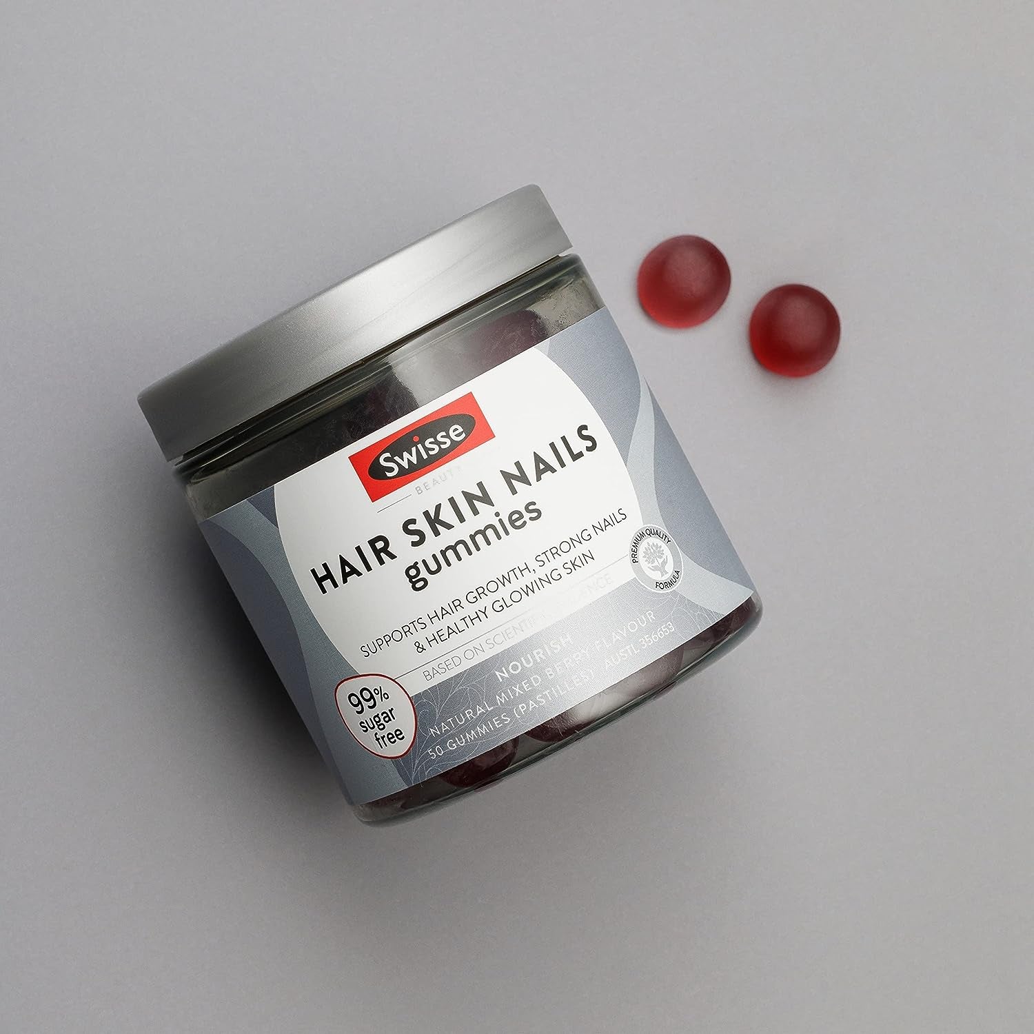Beauty Hair Skin Nails Gummies | Supports Hair Growth Strong Nails & Healthy Skin | 50 Pack