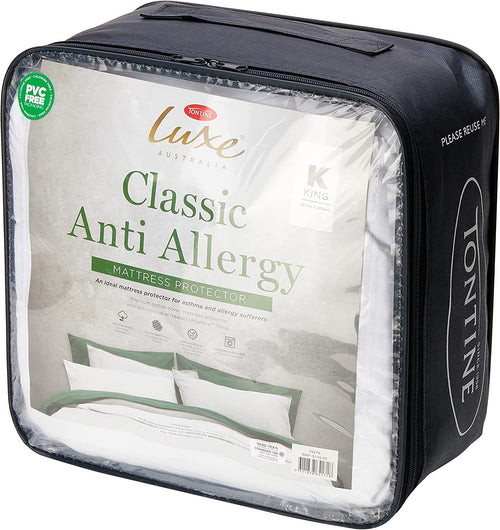 183X203Cm Luxe Classic anti Allergy King Bed Cotton Mattress Protector