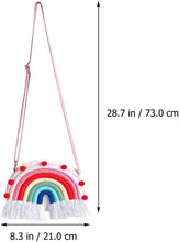 Load image into Gallery viewer, Zipper Wallet Kids Toddler Purse Rainbow Handbag Creative Crossbody Bag Hanging Decor Kids Purse
