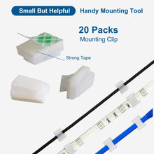 Load image into Gallery viewer, LED Light Strip Connectors, 10Mm Unwired 4 Pin RGB LED Lights Connectors Kit, 12 Gapless Connectors, 6 L Shape Connectors for SMD 5050 Multicolor LED Strip 12V-24V with 20 Wire Clips, Open Tool
