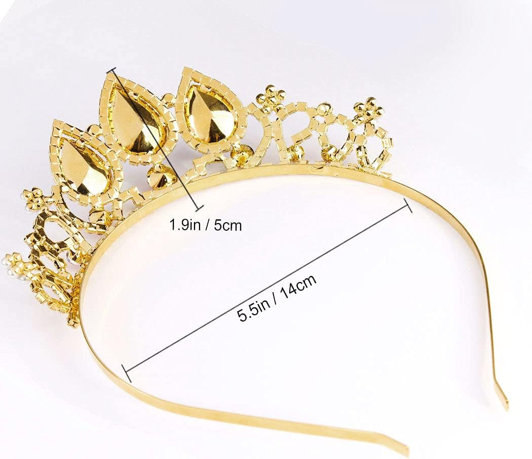 Tiaras for Girls,  Princess Crowns and Tiaras for Little Girls Tiara, Crystal Crown for Girls Silver Birthday Crown Pink Gem Princess Crown for Kids for Flower Girls and Prom, Christmas Gifts