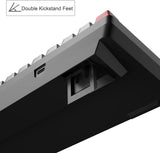 Portable 60% Mechanical Gaming Keyboard,  Mk-Box LED Backlit Compact 68 Keys Mini Wired Office Keyboard with Blue Switch for Windows Laptop PC Mac - Grey/Black