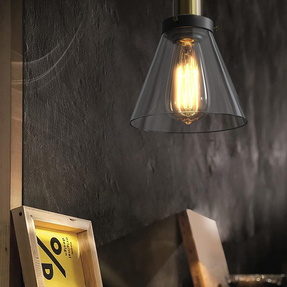 Modern Kitchen Pendant Light Creative Black Copper Sphere Pendant Lamp, Single Vintage Pendant Light for Kitchen Island Dining Room Dining Table Hallway (Black1)