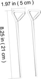 2Pcs Diffuser Cell Spreader Bars Cell Spreading Bar Science Experiment Kit Chemistry Glass Stick Cell Spreaders Glass Boom Transparent Triangle Cell Spreader