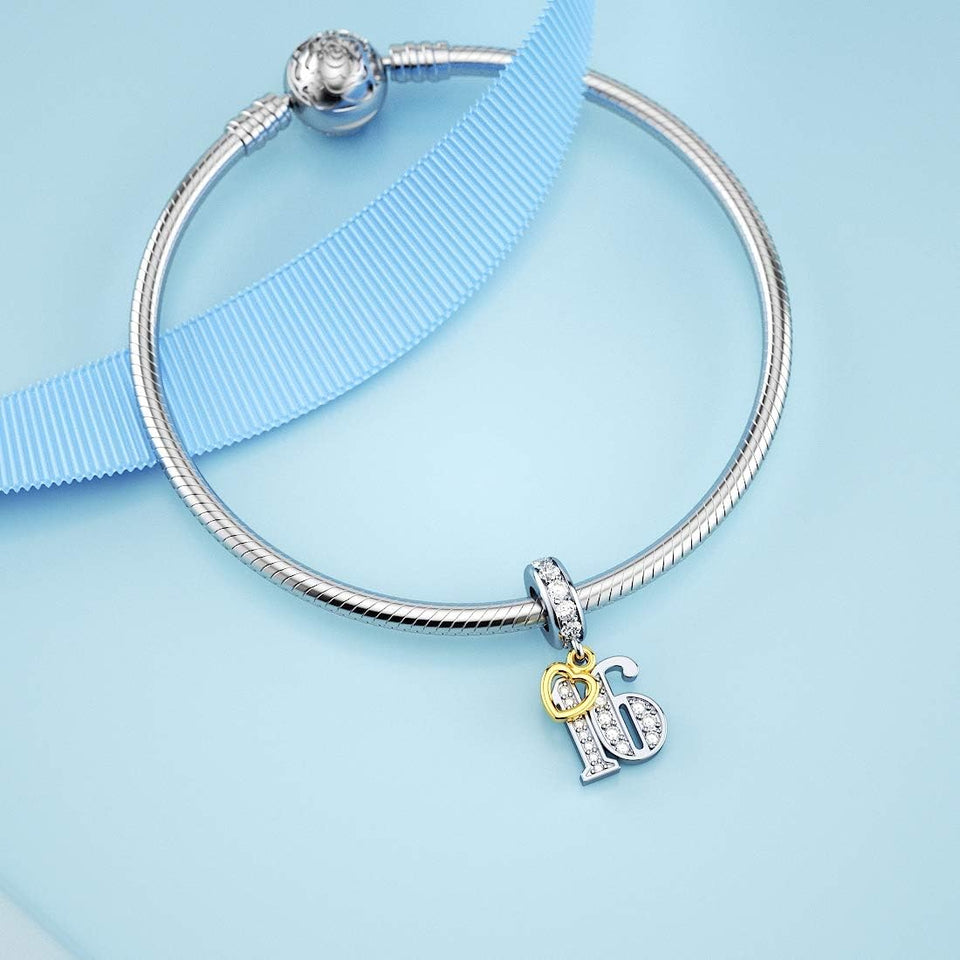 Murano Glass Charm Fit Pandora Charm Bracelets,925 Sterling Silver Flower Charm Glass Bead for Bracelet and Necklace