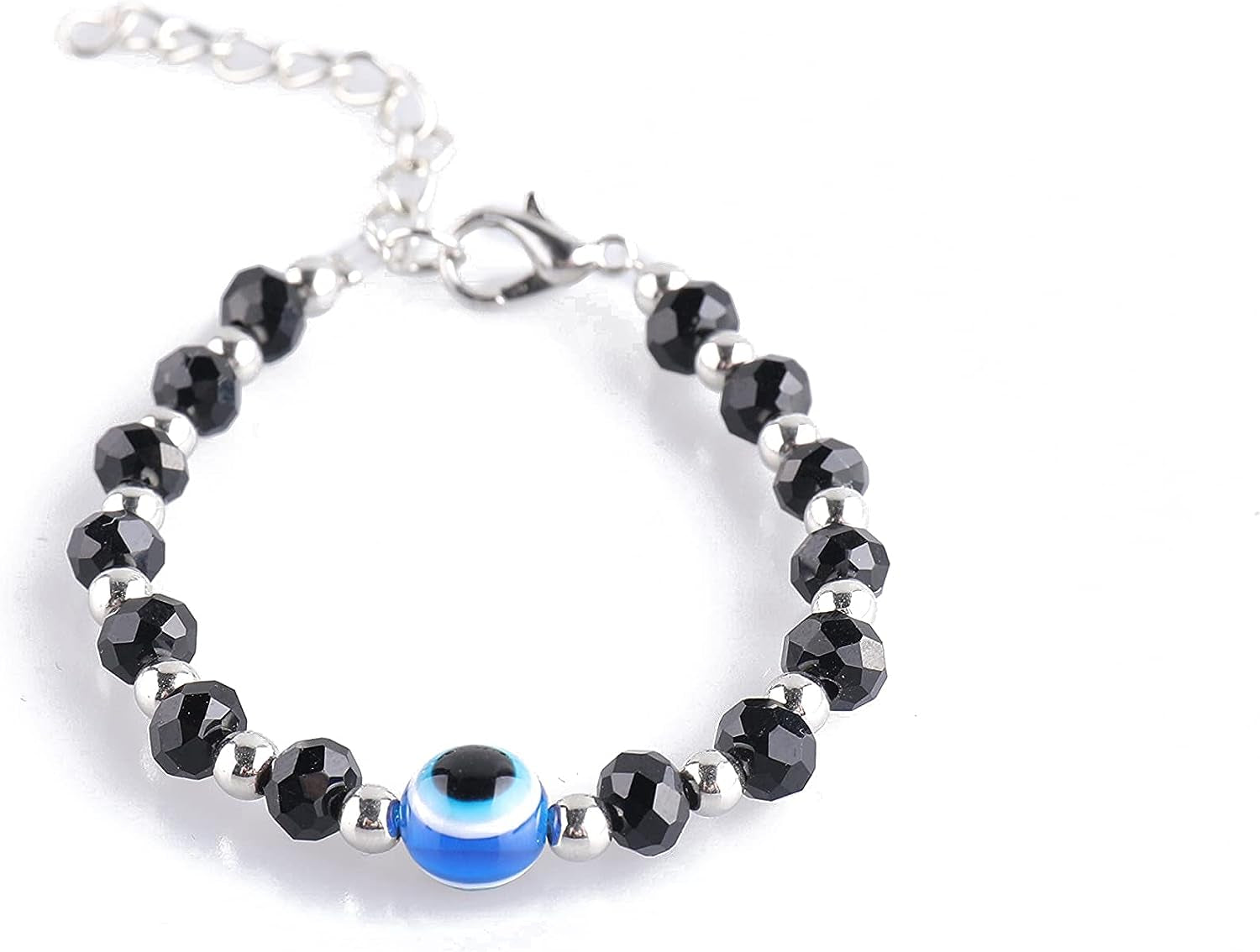 Evil Eye Bracelet for Newborn Baby, Black, 10 Inches , ZDXY028
